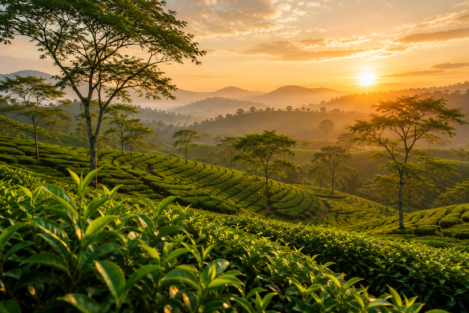 Assam tea gardens